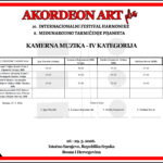 KAMERNA MUZIKA – IV KATEGORIJA
